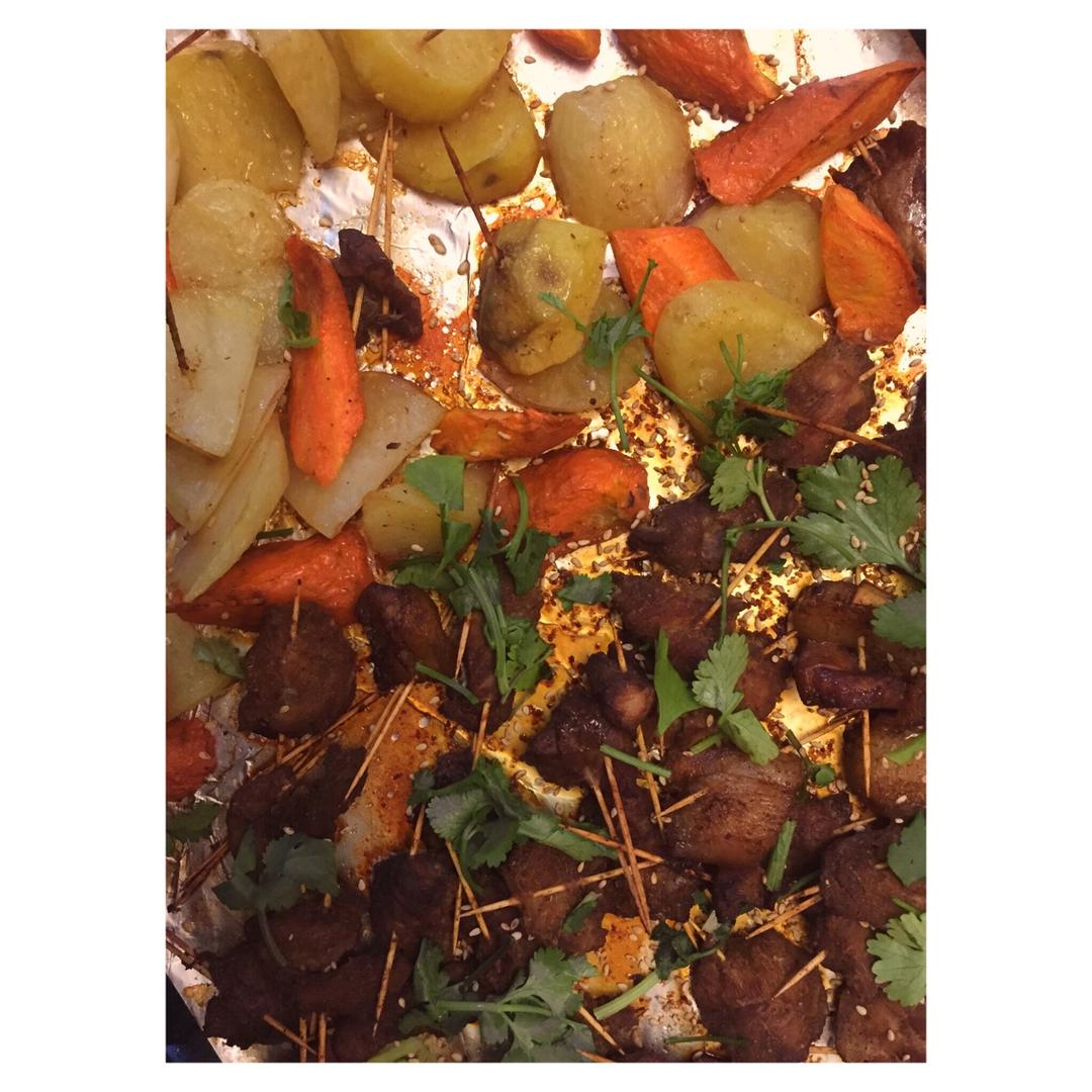 (烤箱版)牙签烤肉