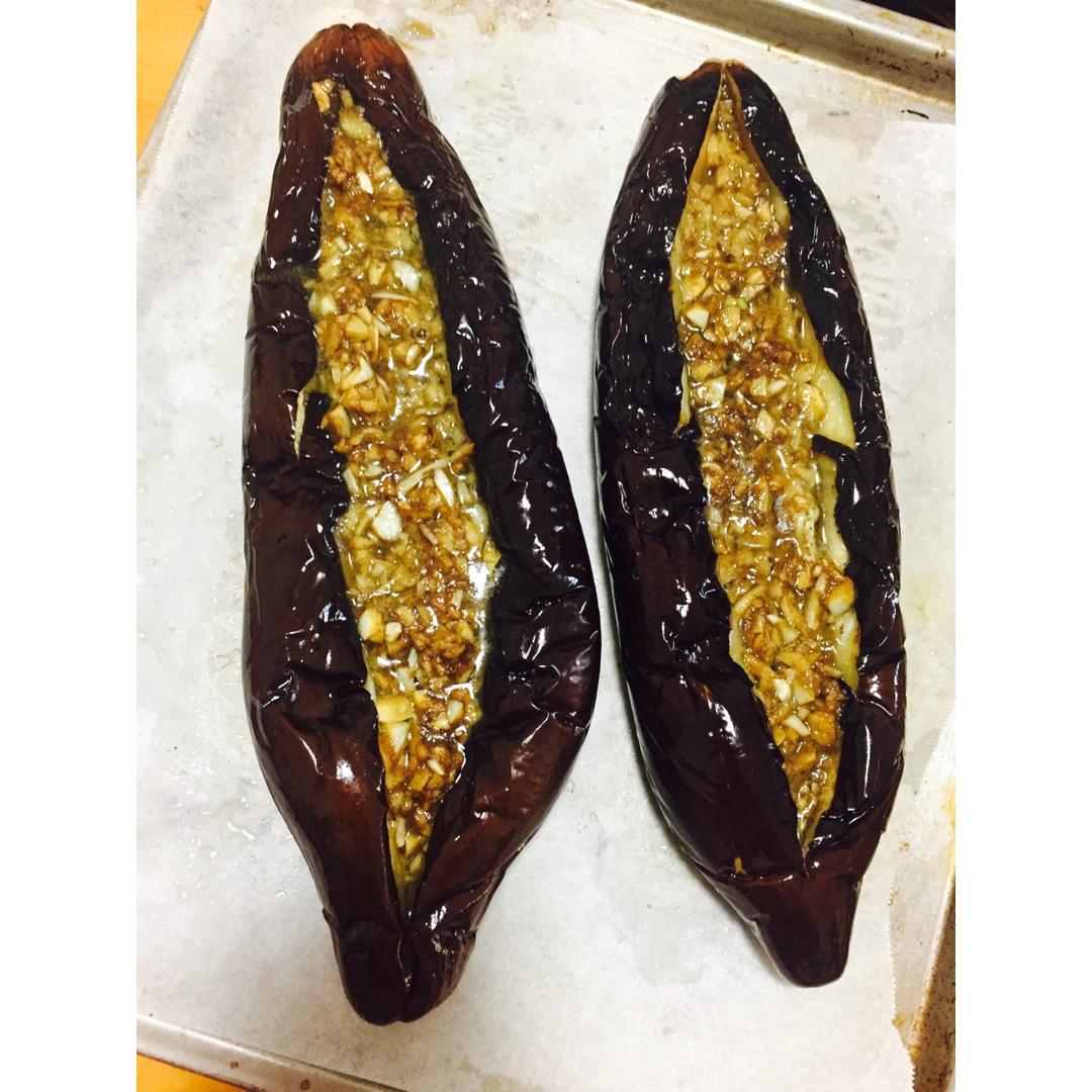 【微波炉烤茄子】