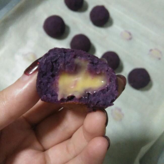 紫薯芝士球