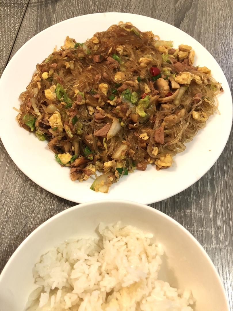 大白菜炒粉丝