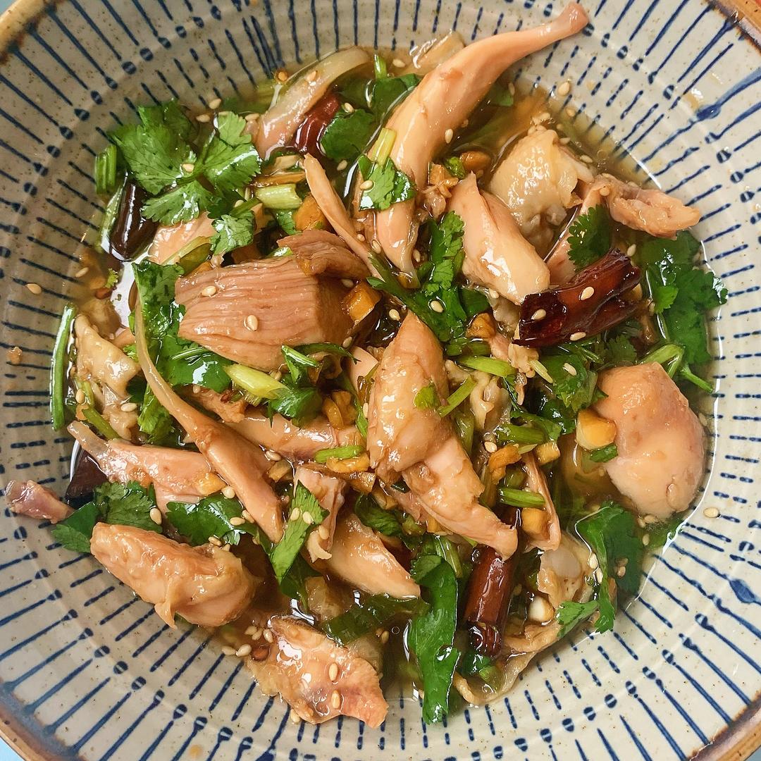 92一人食懒人椒麻手撕口水鸡秘制凉菜的做法步骤图