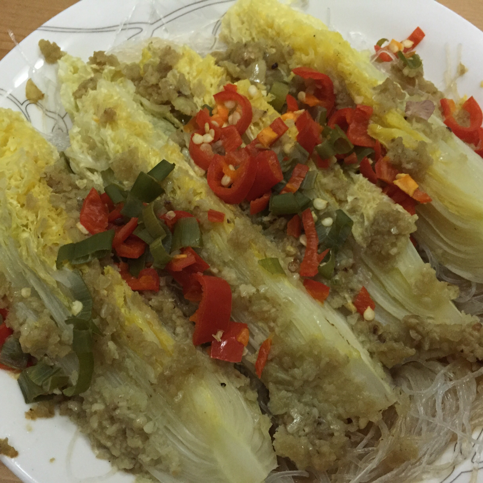 蒜蓉粉丝蒸娃娃菜