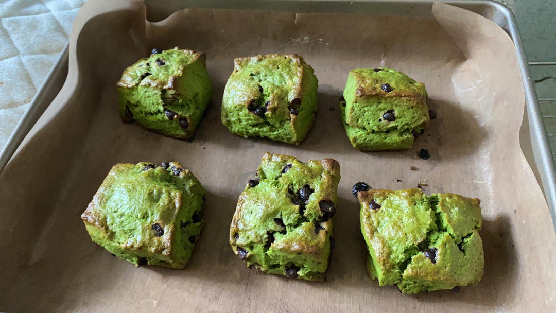 抹茶可可司康【北鼎烤箱食谱】