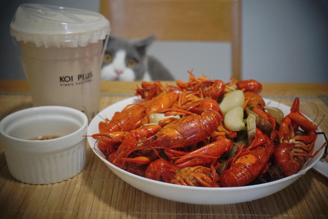 白灼小龙虾