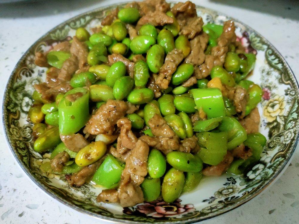 莫非8做的超香超好吃的毛豆炒牛肉