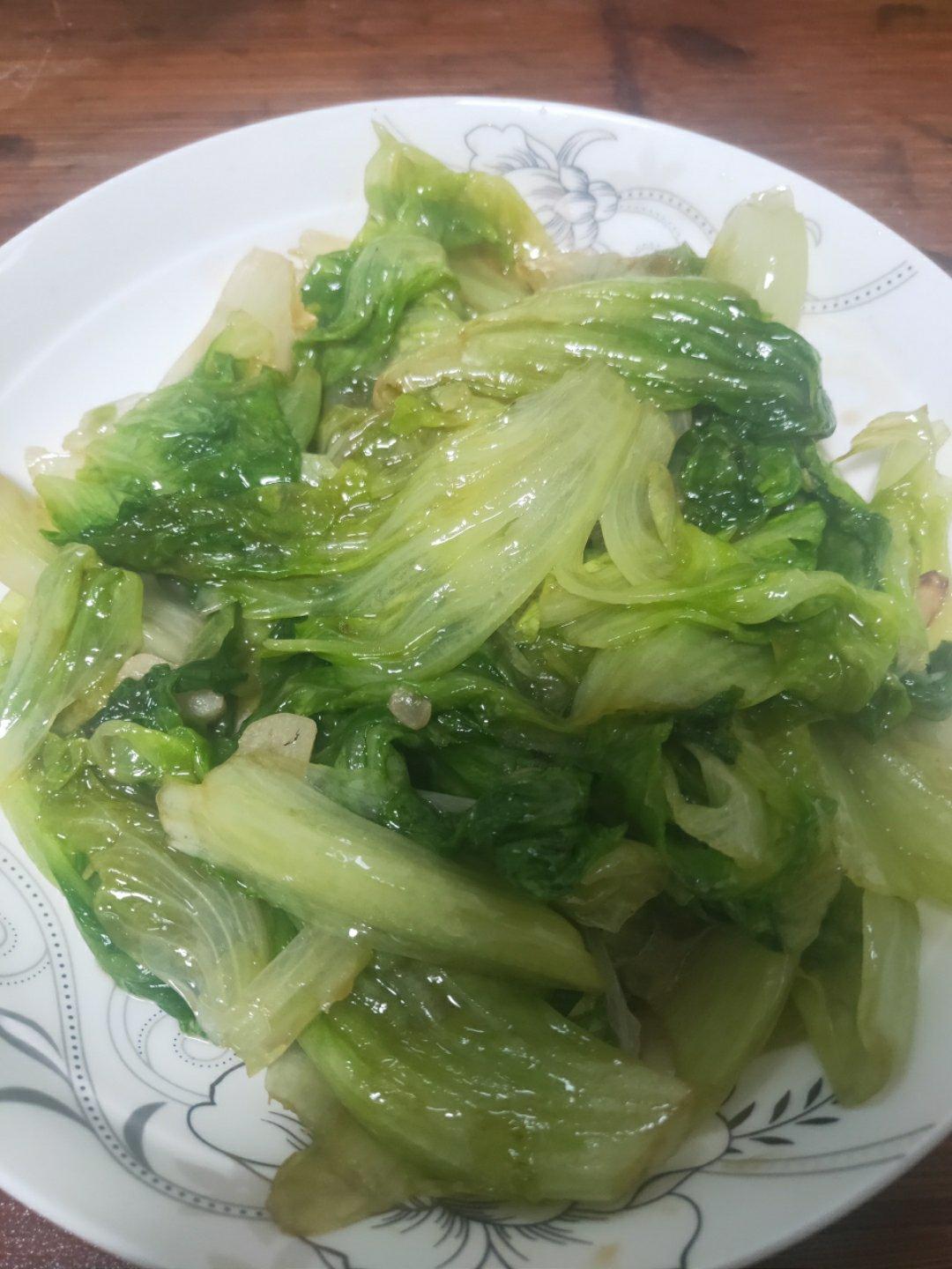 蒜蓉炒生菜