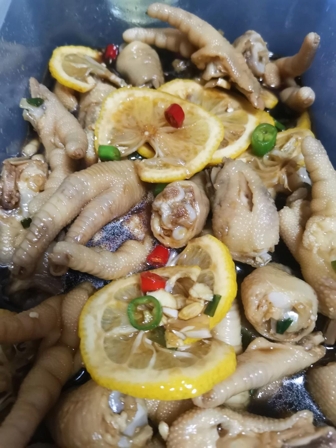 柠檬凤爪--夏日清新菜