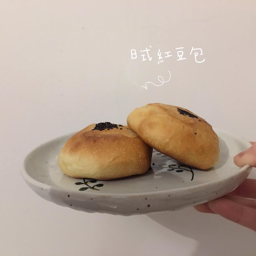 日式传统红豆面包（中国红豆大饼子）