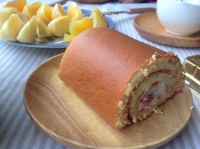 烫面戚风蛋糕卷，平凡，不平淡。