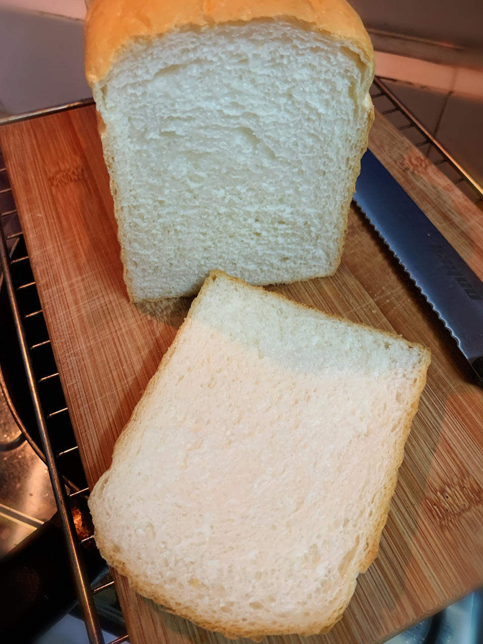 面包机做吐司，轻松拉丝（冷藏大法，一次或两次发酵）