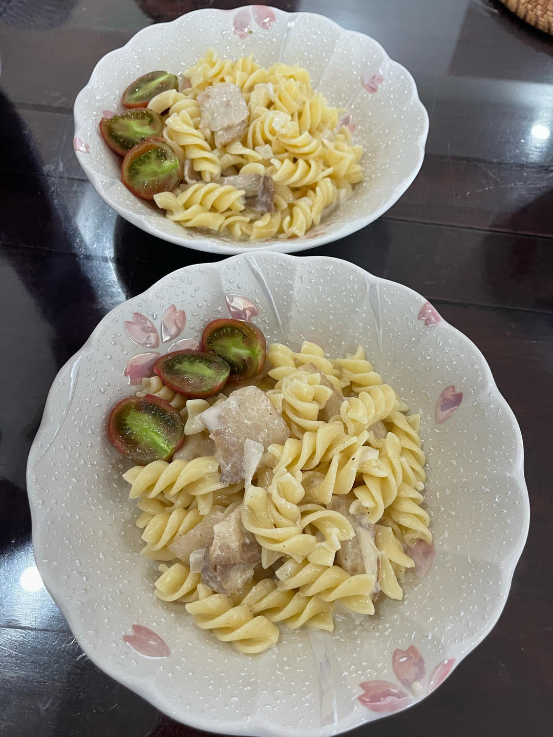 奶油蘑菇培根意大利面