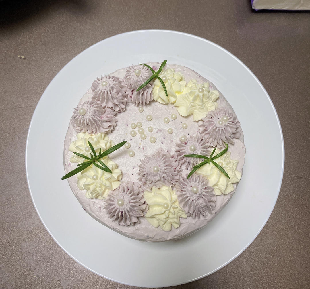 蓝莓奶油蛋糕