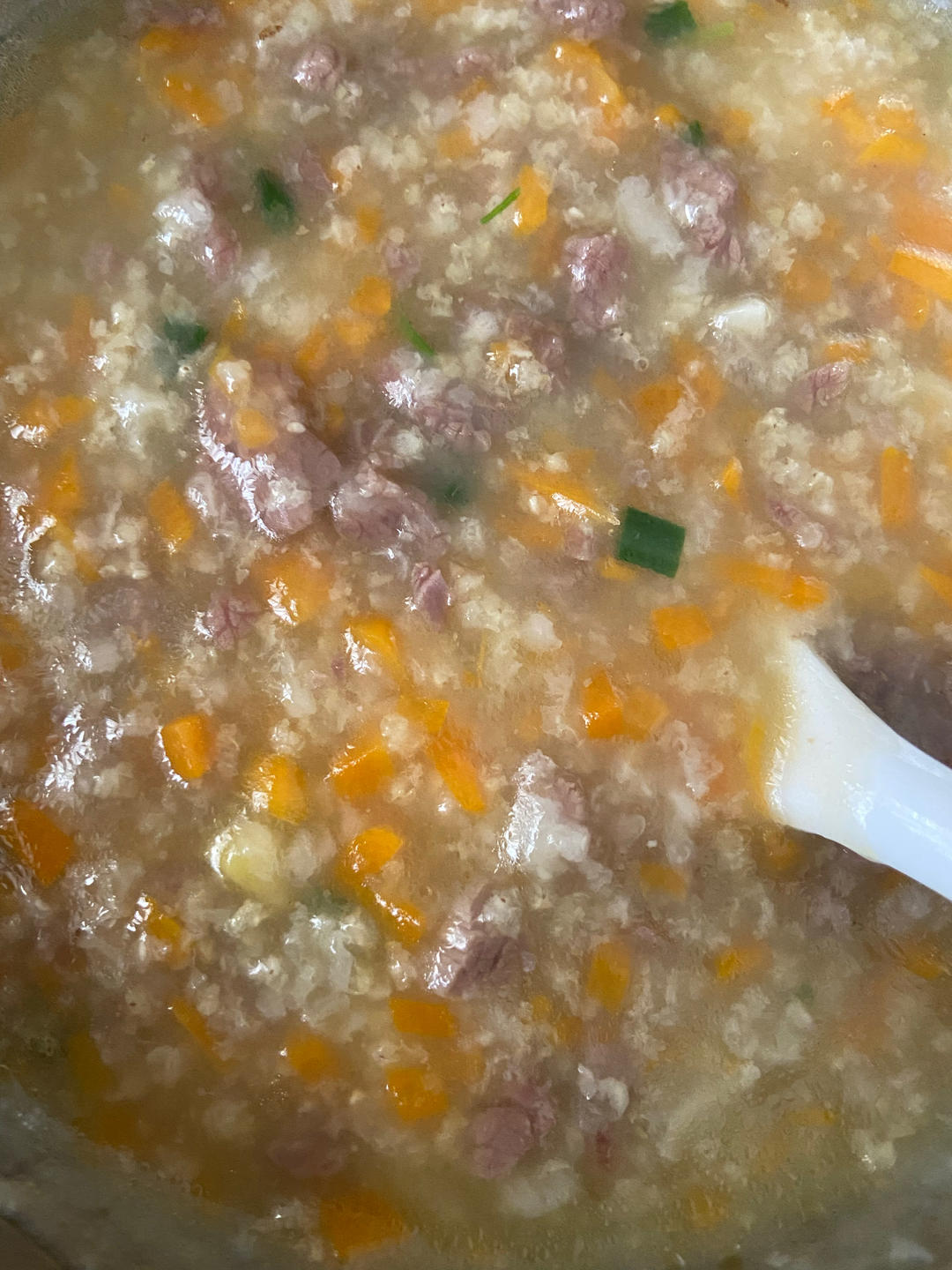 宝宝辅食胡萝卜牛肉粥