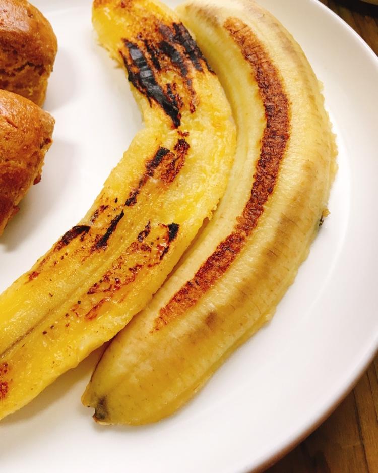 sharon蓝9911做的原汁原味煎香蕉