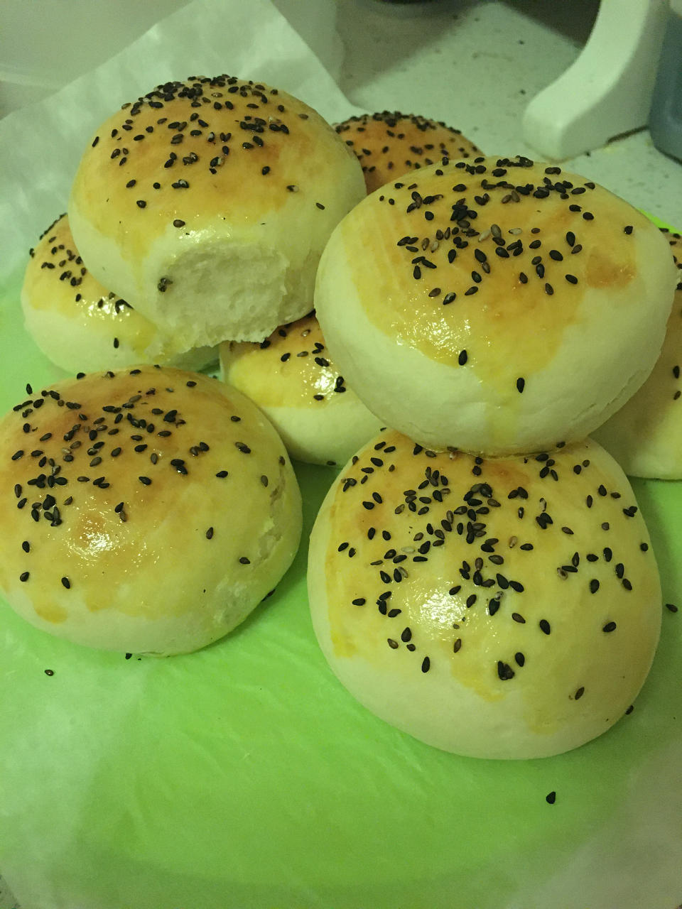 松软汉堡包胚