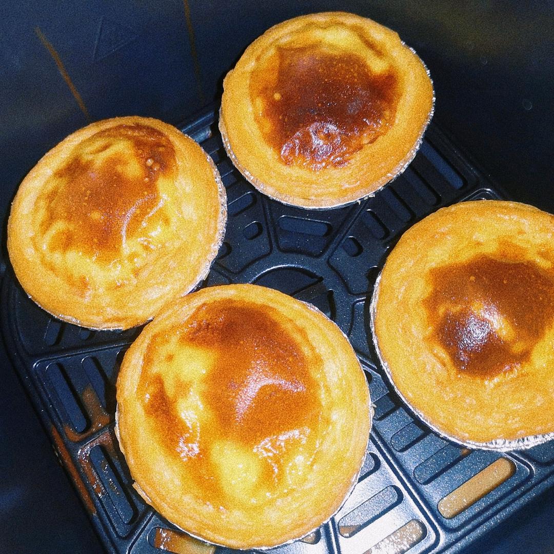 空气炸锅版全蛋葡式蛋挞『秒杀KFC』悠伴空气炸锅