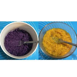 紫薯南瓜系列之双拼发糕的做法 步骤1