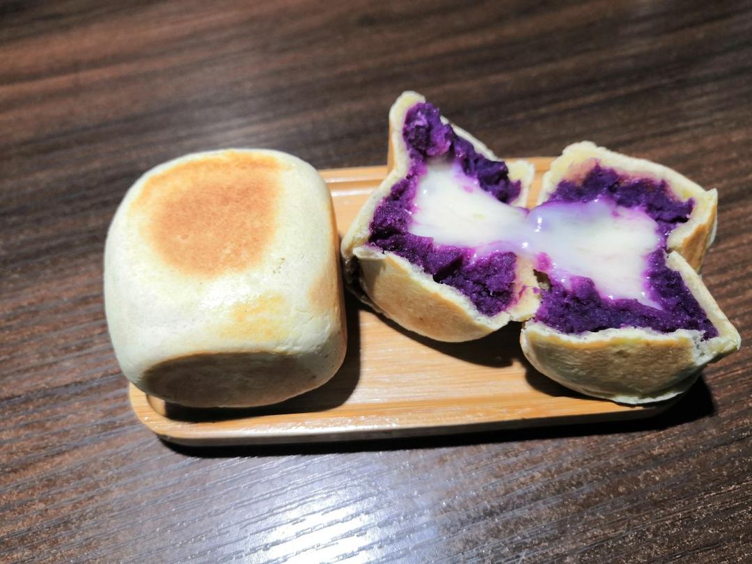 网红爆浆紫薯仙豆糕(低卡版)超长拉丝