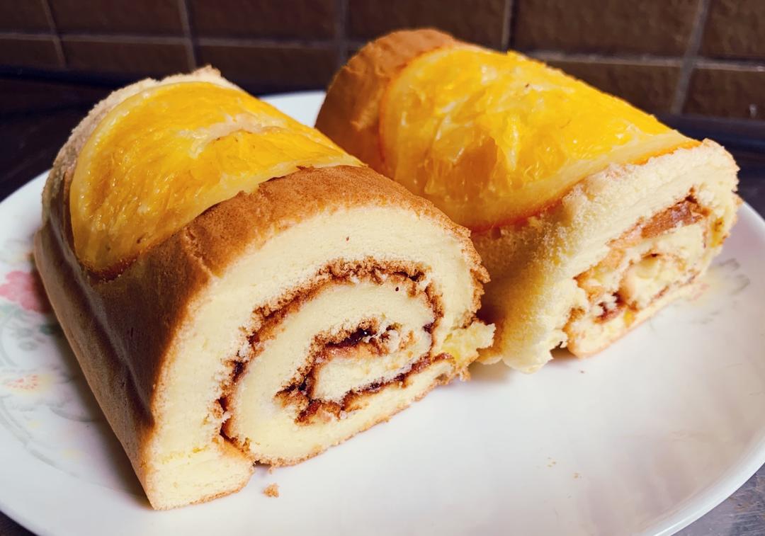 cheungyee做的橙香蛋糕卷