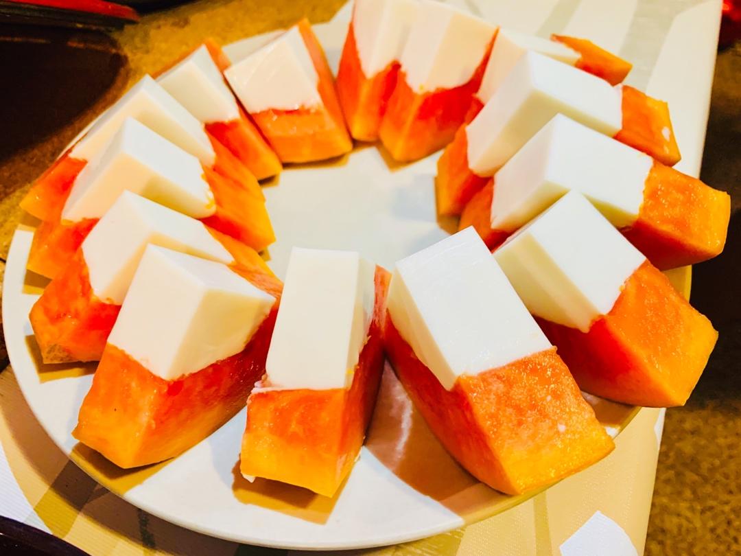 木瓜椰奶冻