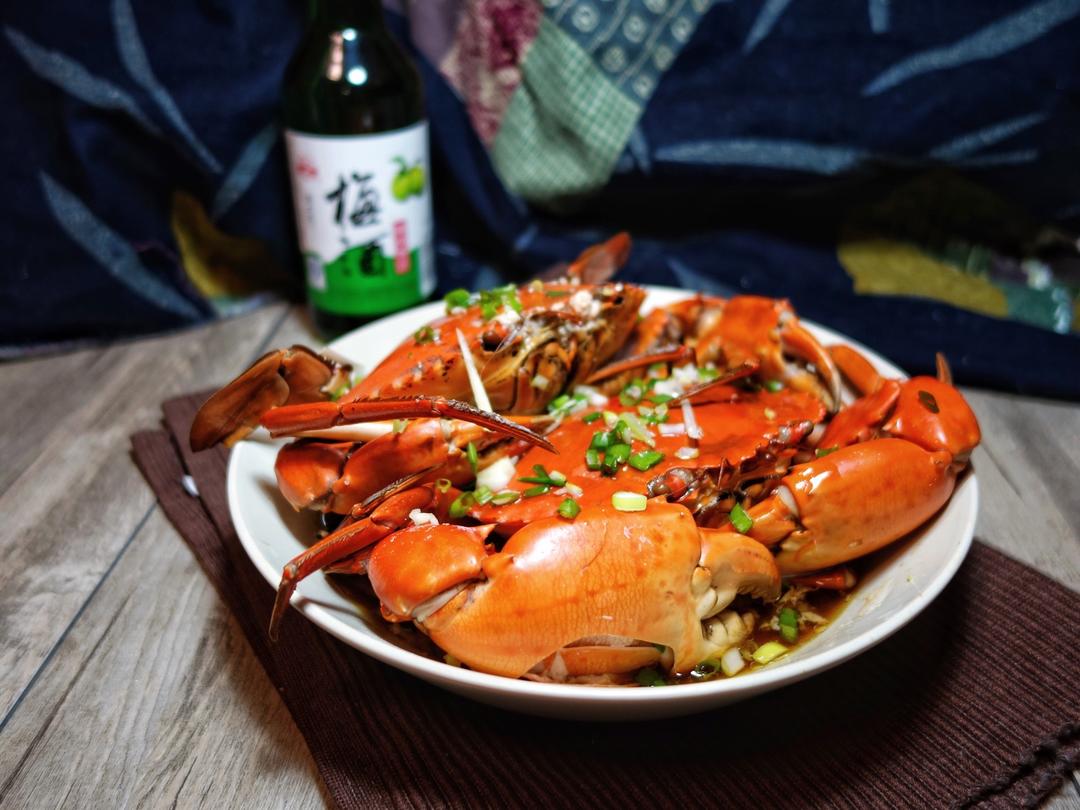 葱油青蟹 黑小喵做的葱油青蟹 黑小喵                         做过