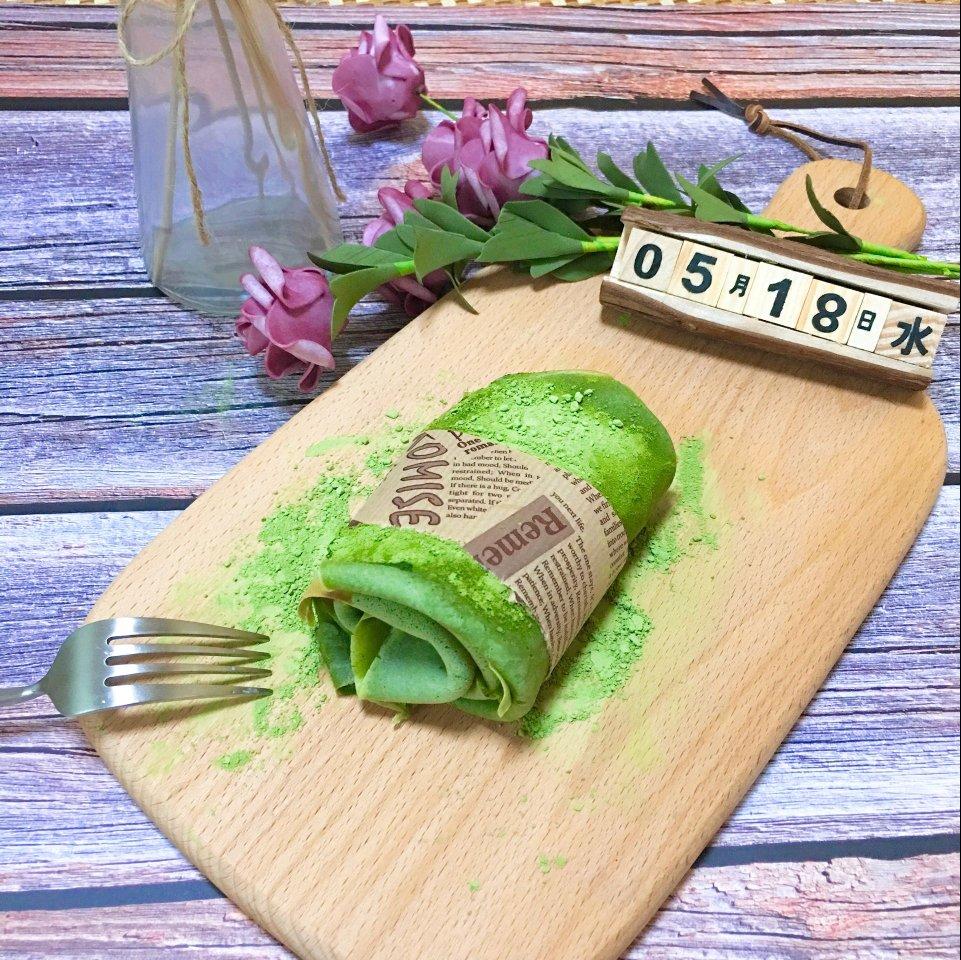 网红抹茶毛巾卷