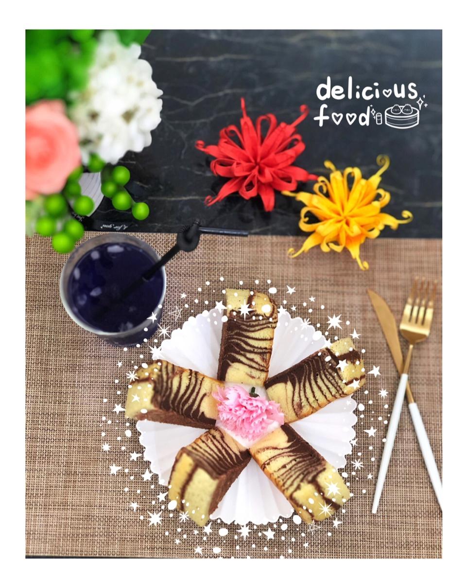 斑马纹酸奶蛋糕