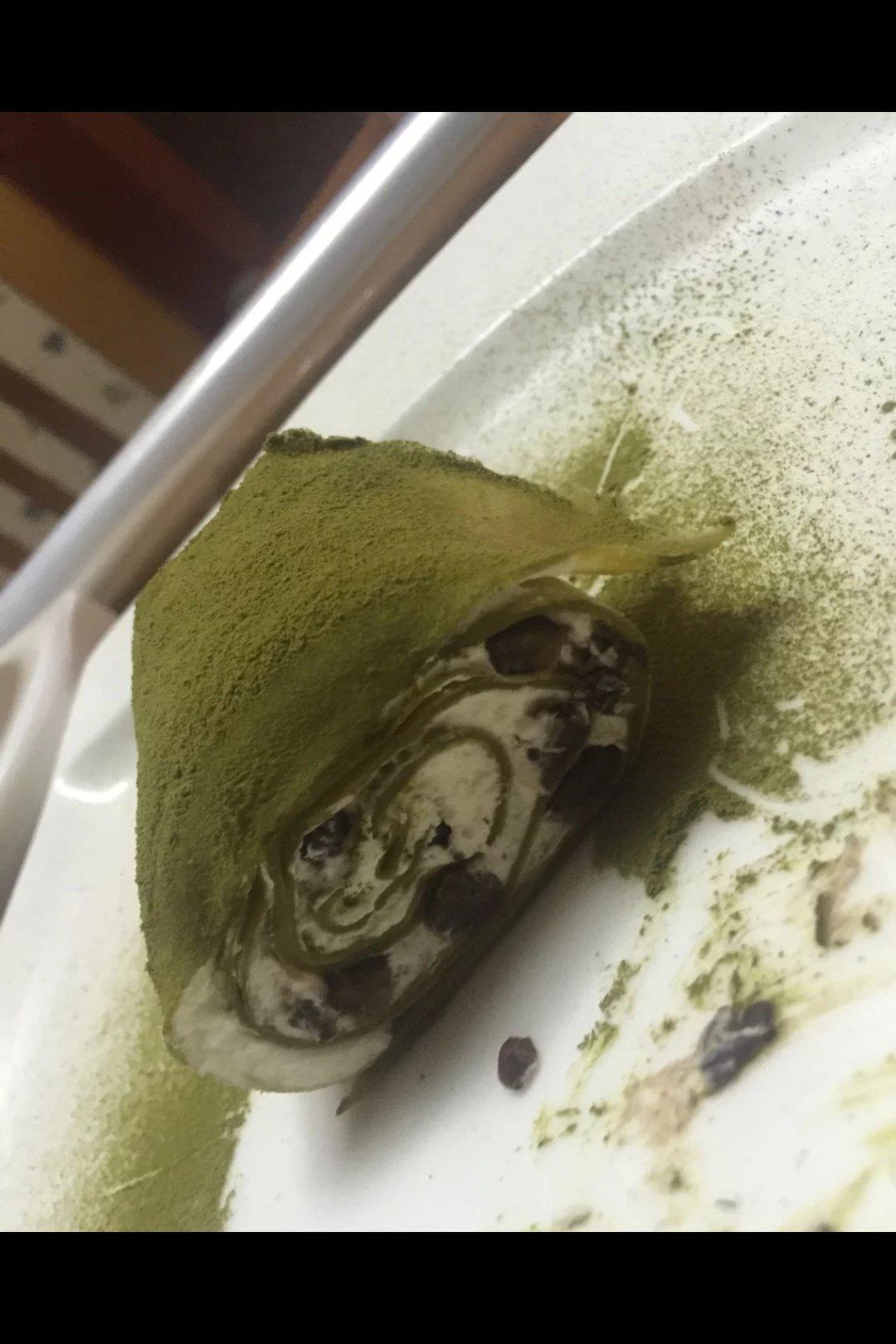 网红食谱│抹茶毛巾卷