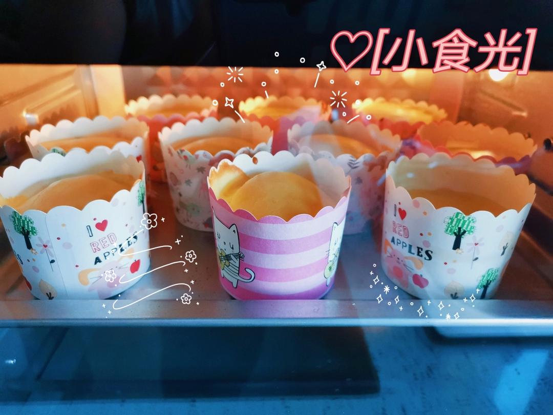 凉了也不回缩的戚风纸杯蛋糕🍰超级绵软 适合宝宝吃哦