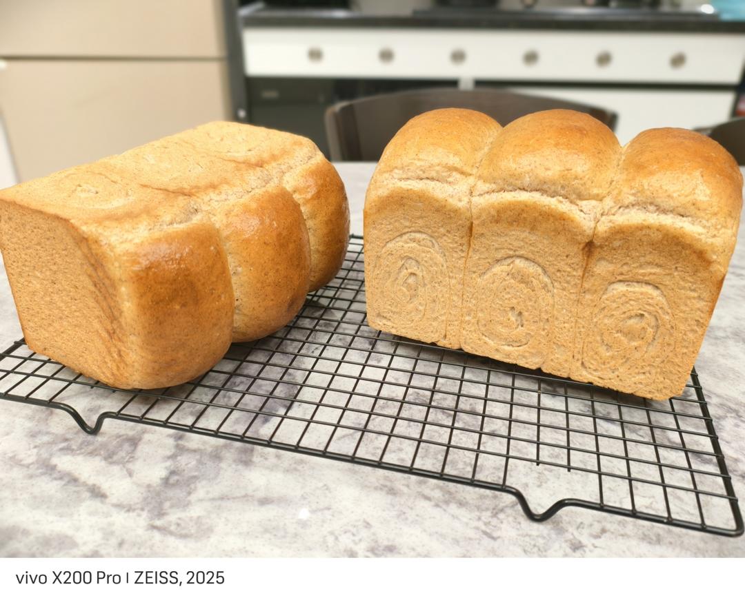 全麦吐司软到下腰🔥会发光❗这个配方绝了