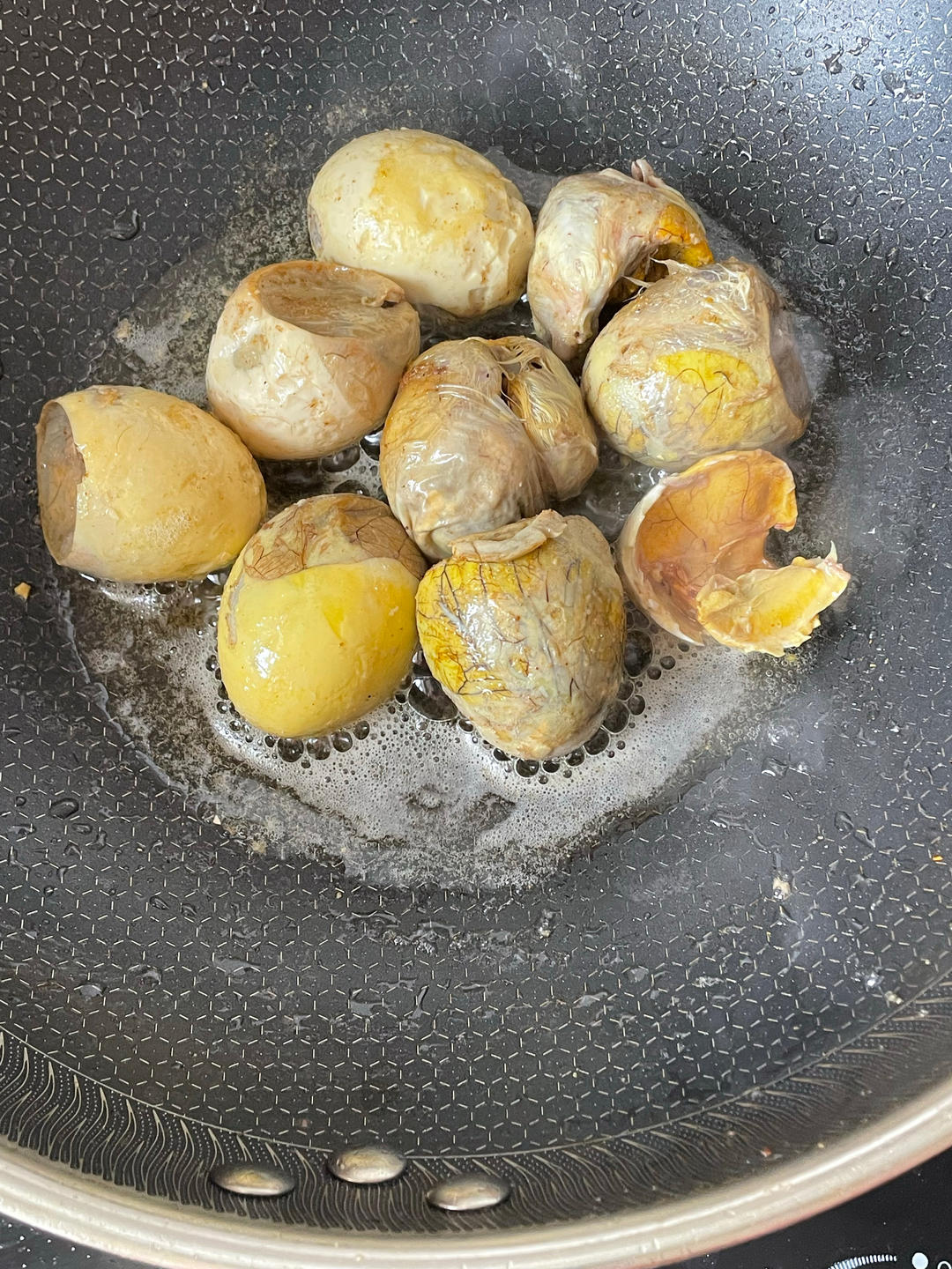香煎毛鸡蛋