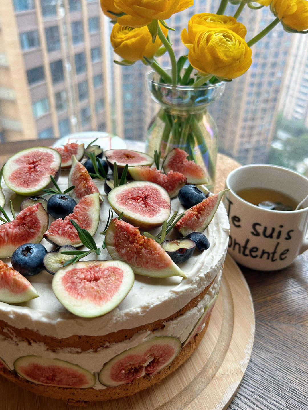 伯爵茶无花果慕斯蛋糕