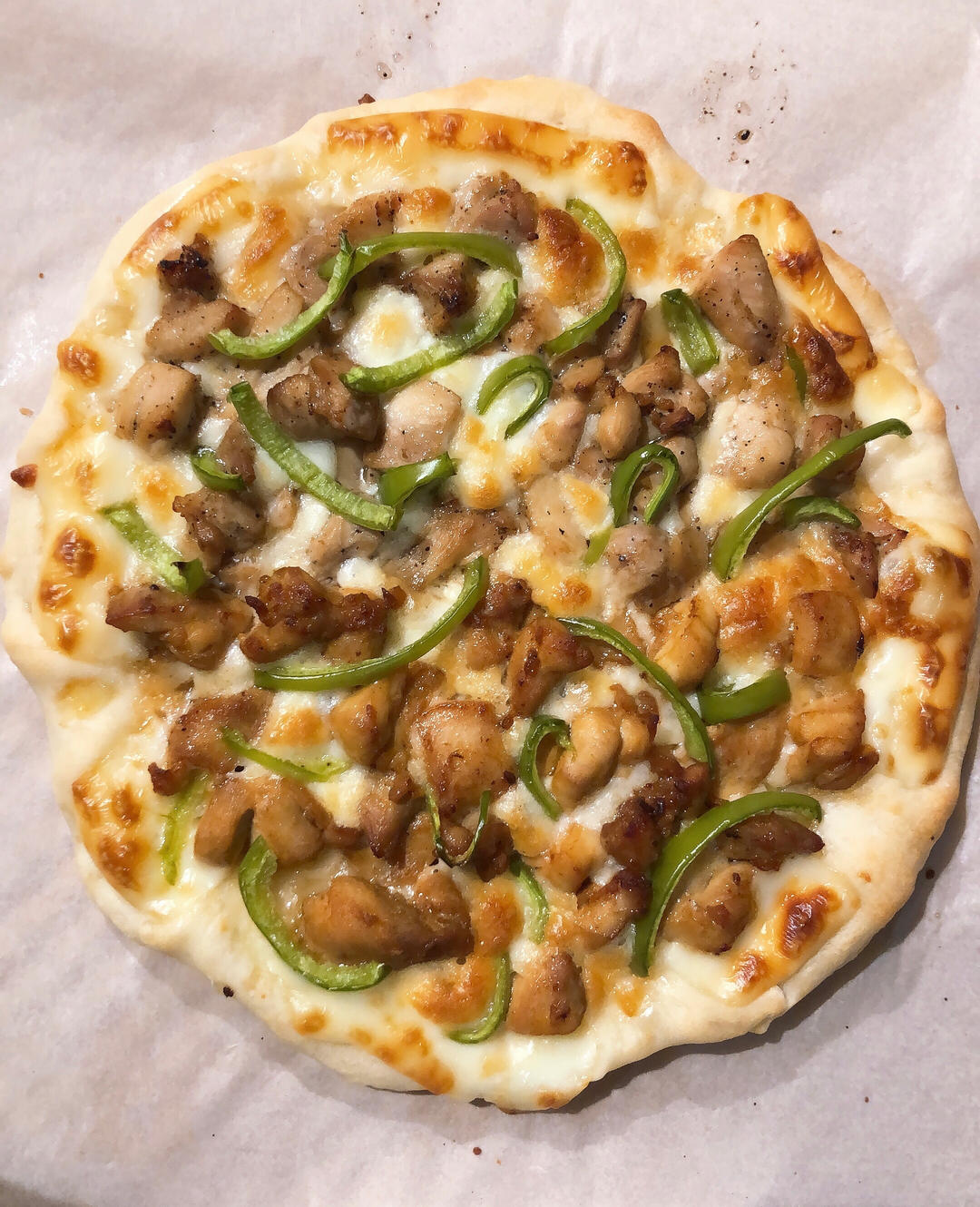 11寸黑椒鸡肉披萨