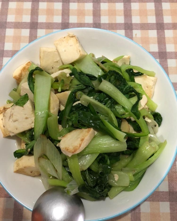 小白菜炒豆腐