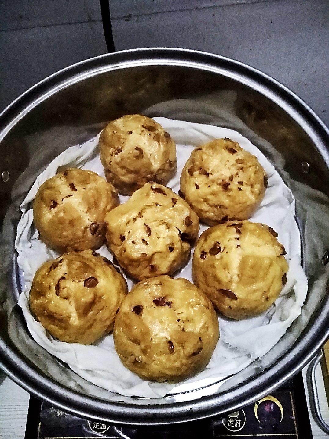 红糖红枣开花馒头（一次性发酵）