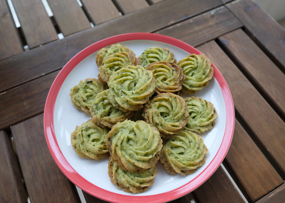 香酥又好挤的香葱曲奇