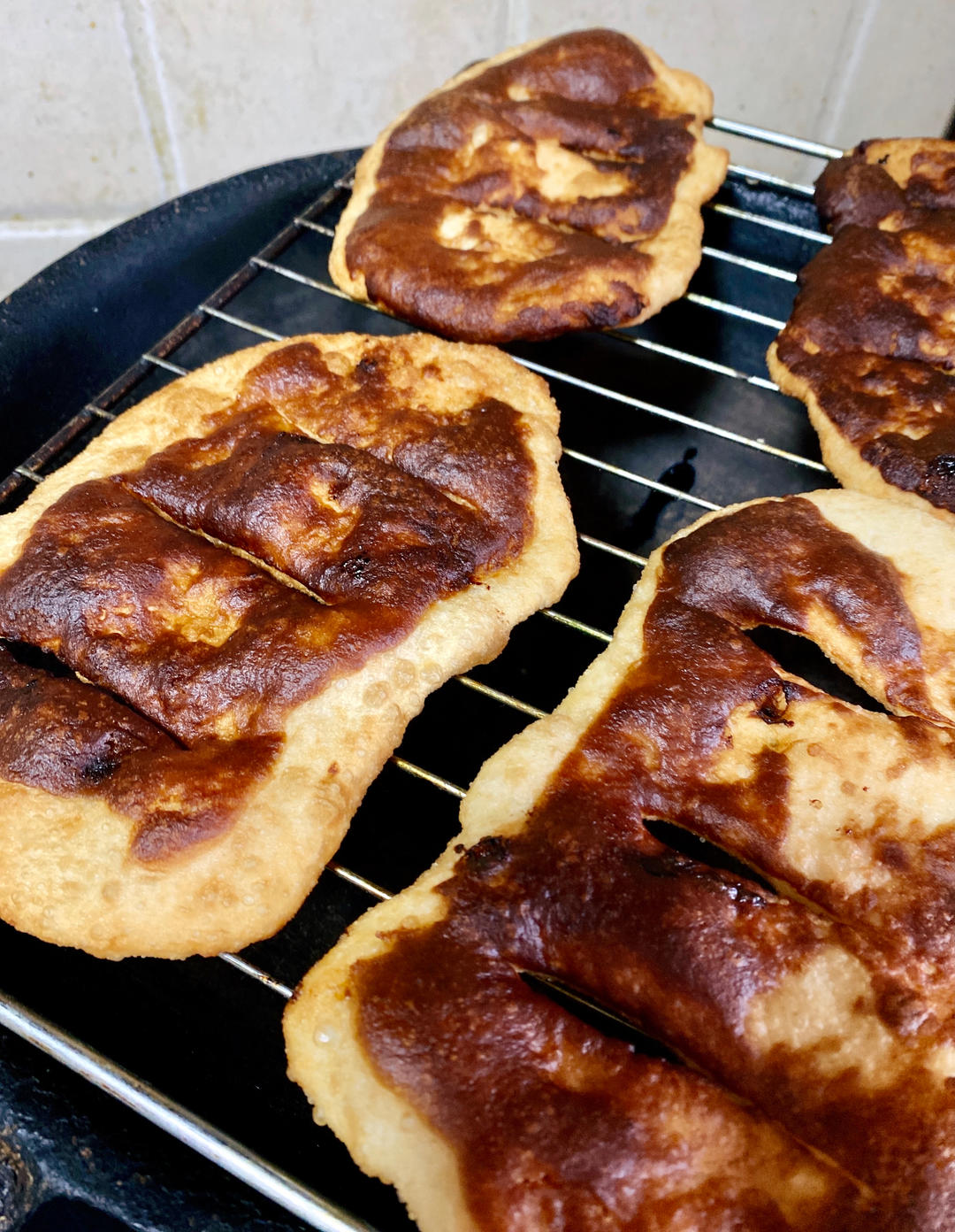 炸油饼、糖油饼