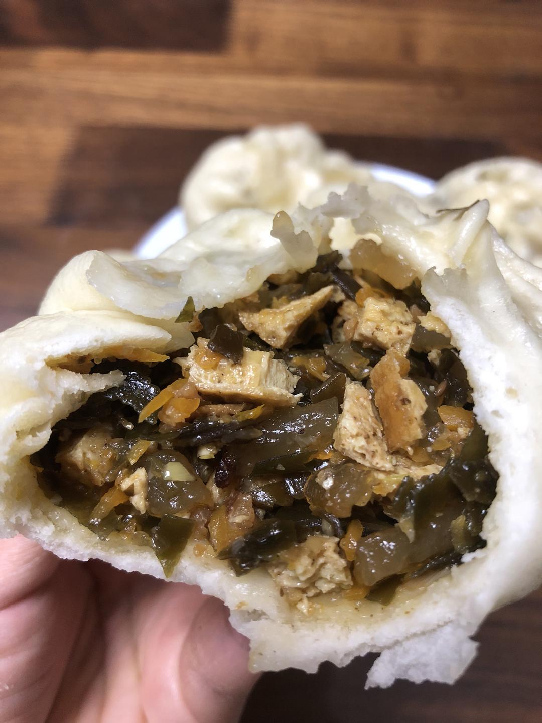 海带豆腐粉条包子的做法