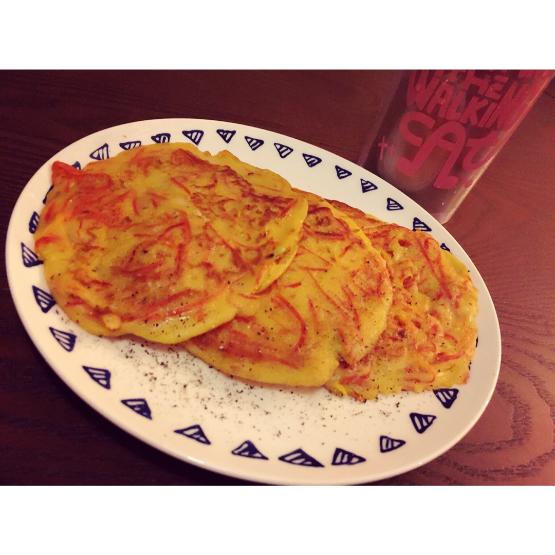 胡萝卜鸡蛋饼