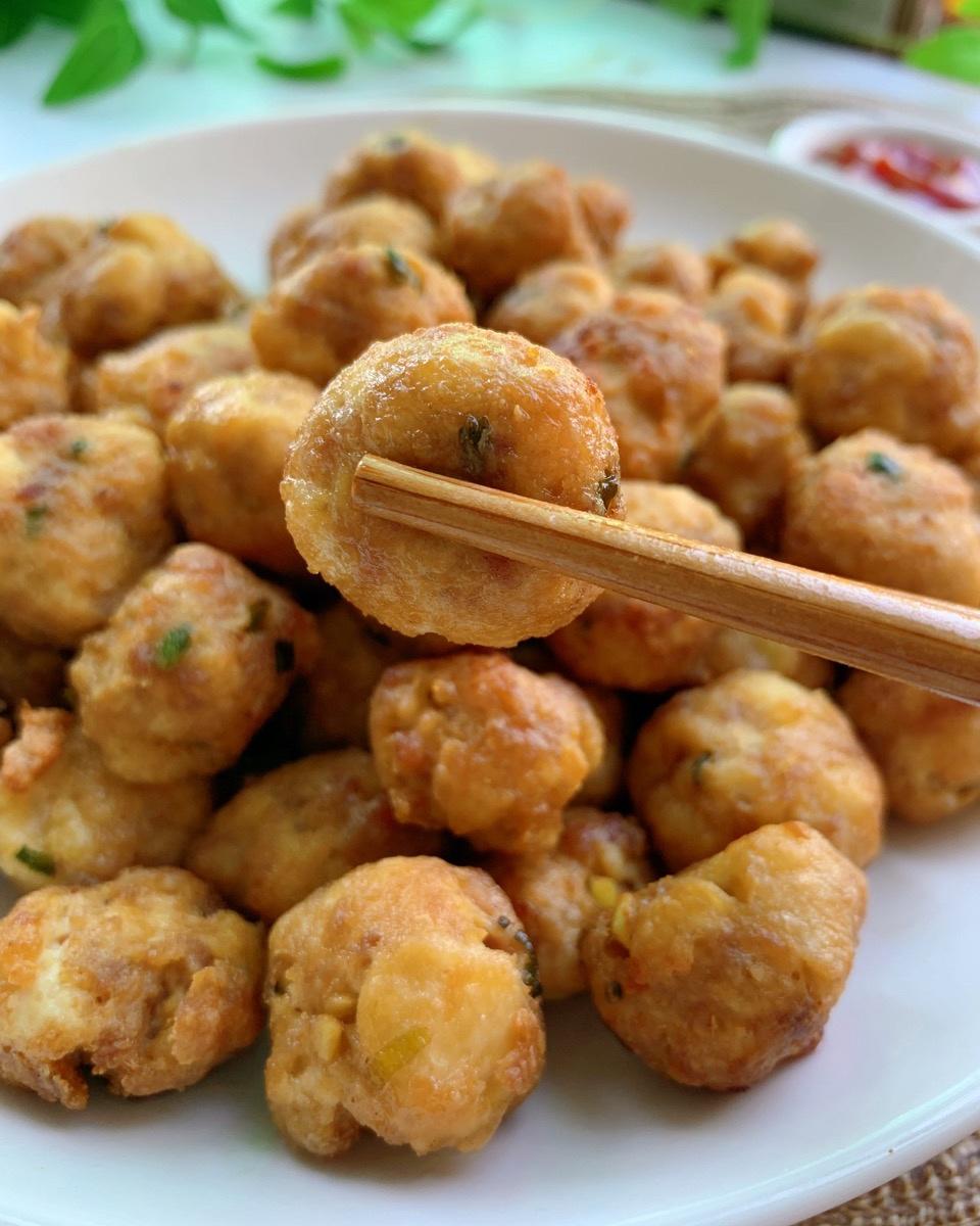 豆腐肉丸！豆腐和肉的完美结合！满满豆香味！