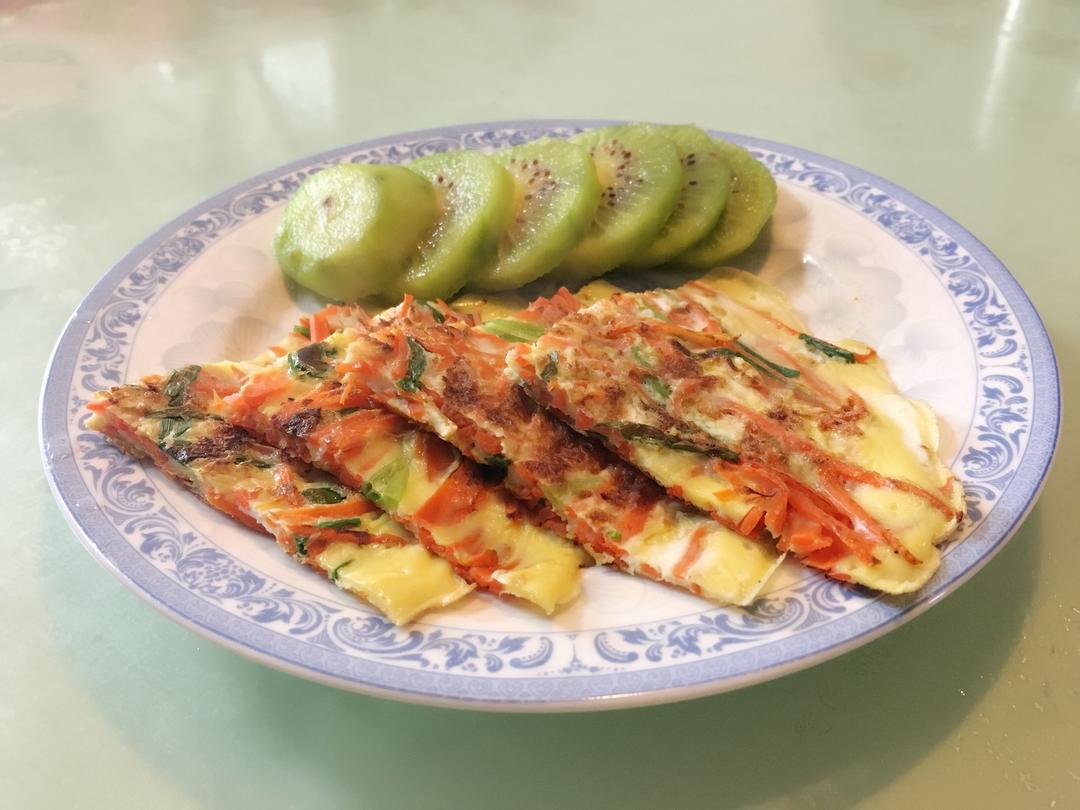胡萝卜鸡蛋饼的做法