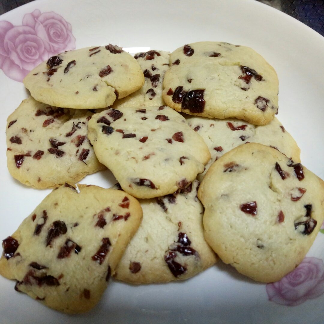 低糖少油版蔓越莓饼干