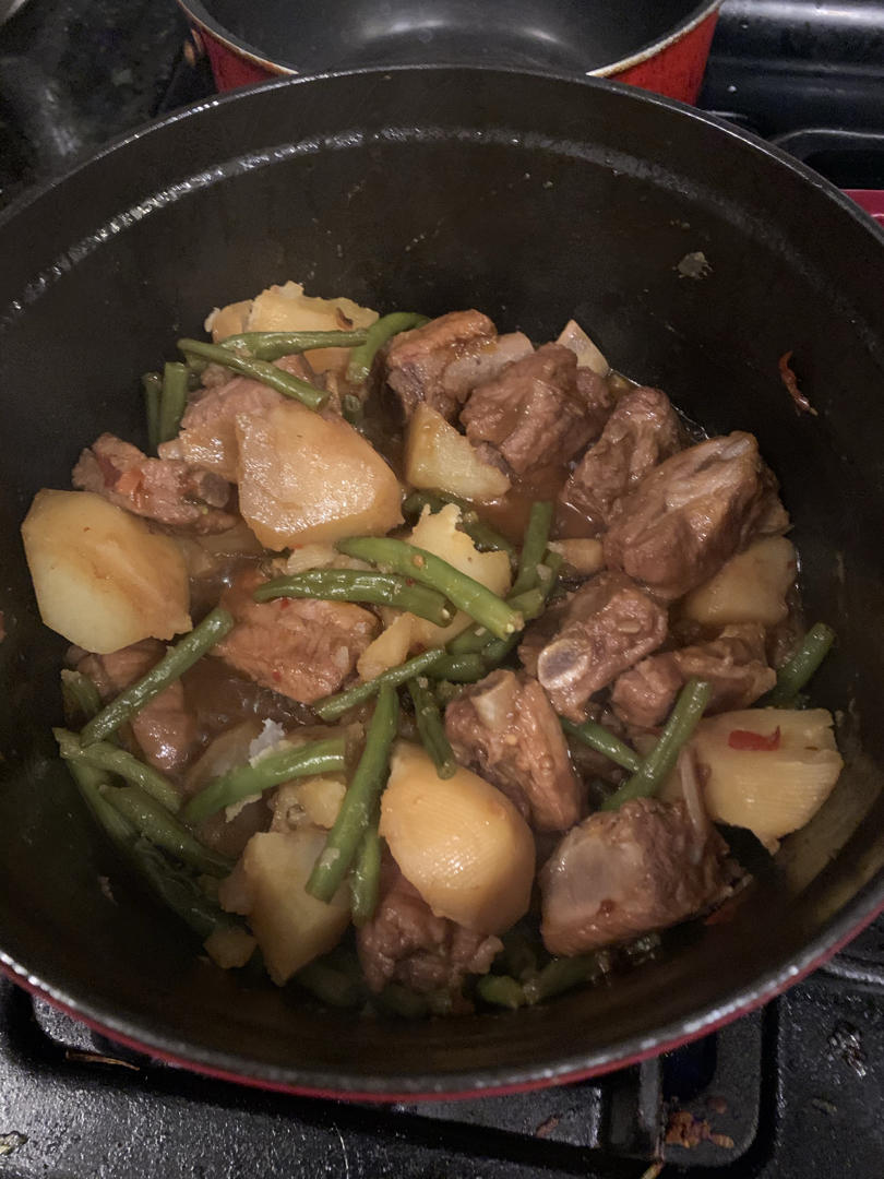 排骨炖土豆豆角