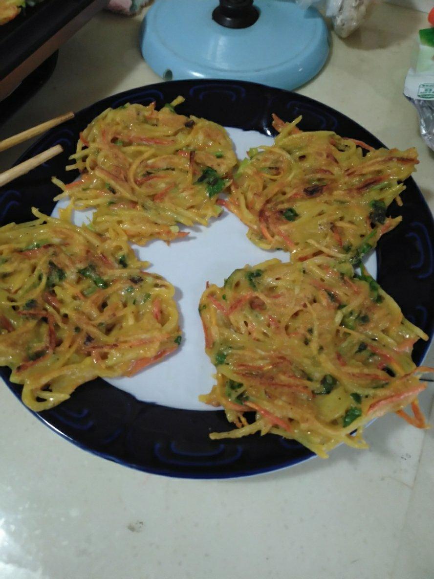 土豆胡萝卜健康早餐饼