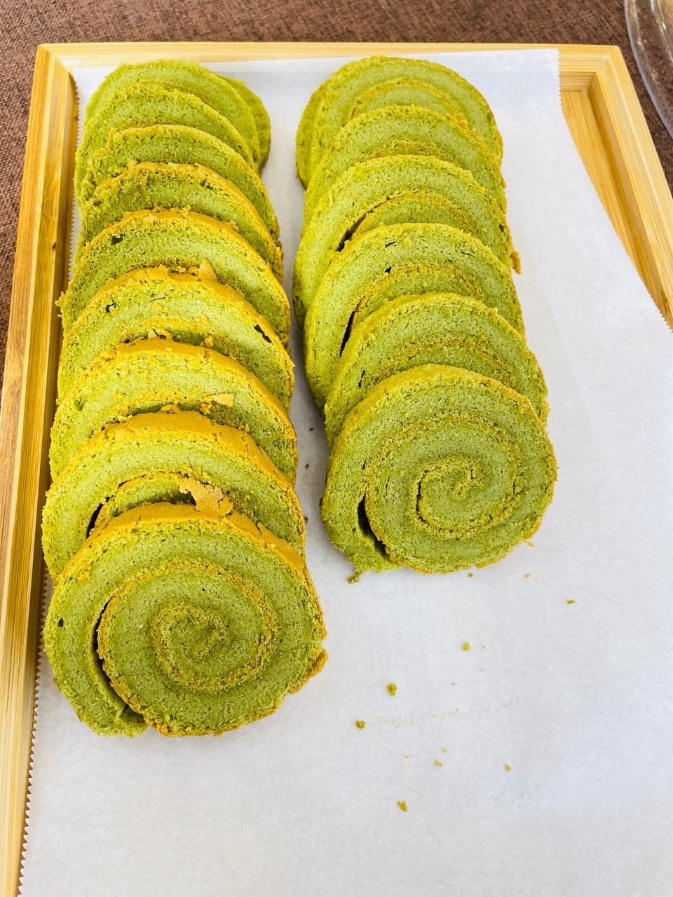 抹茶毛巾卷