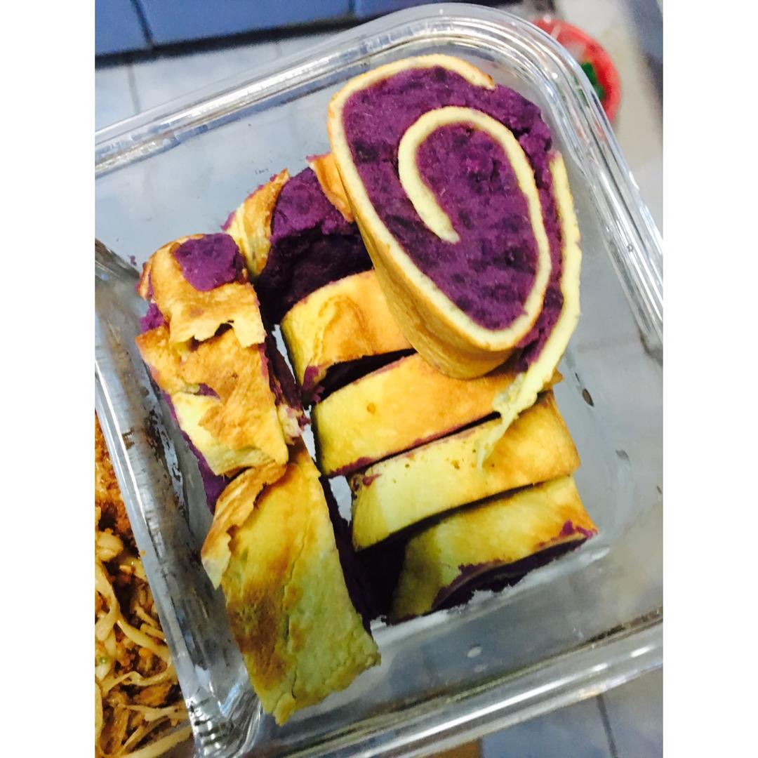 紫薯鸡蛋卷