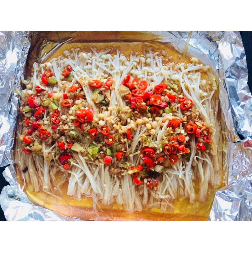 烤箱 锡纸金针菇(家庭版) 密斯兽兽兽做的锡纸金针菇(家庭版)