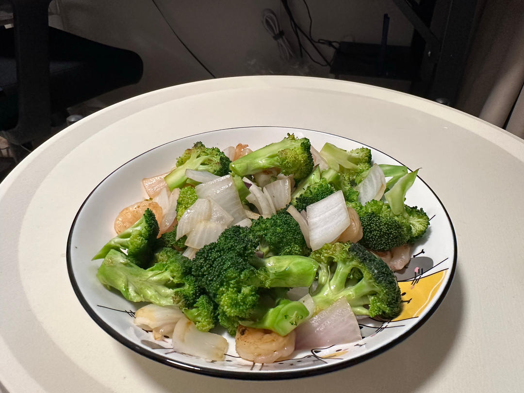 口蘑芦笋虾仁