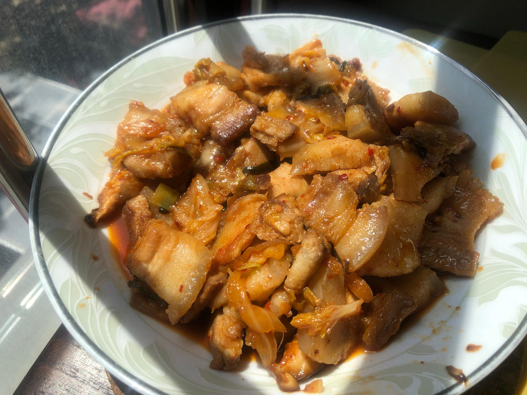 秘制泡菜炒五花肉