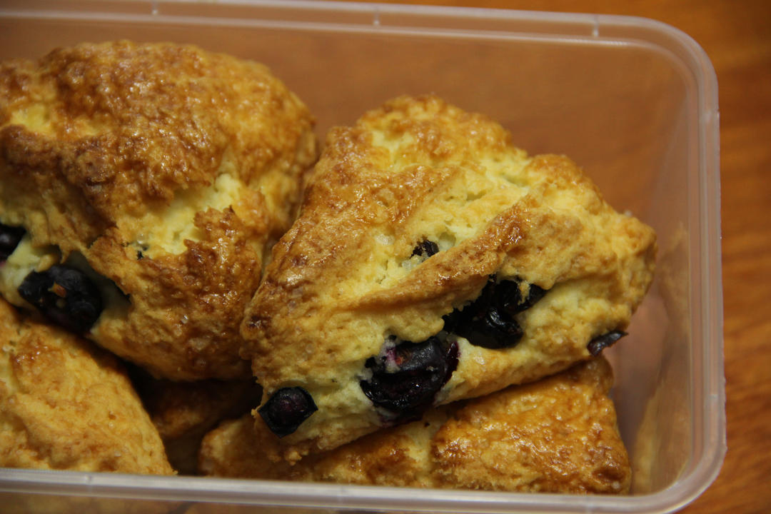 好吃的蓝莓司康